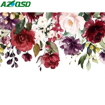 

AZQSD Oil Painting By Numbers Floral DIY Decoration Unframe Acrylic Paint Paint By Numbers Abstract Art On Canvas Unique Gift
