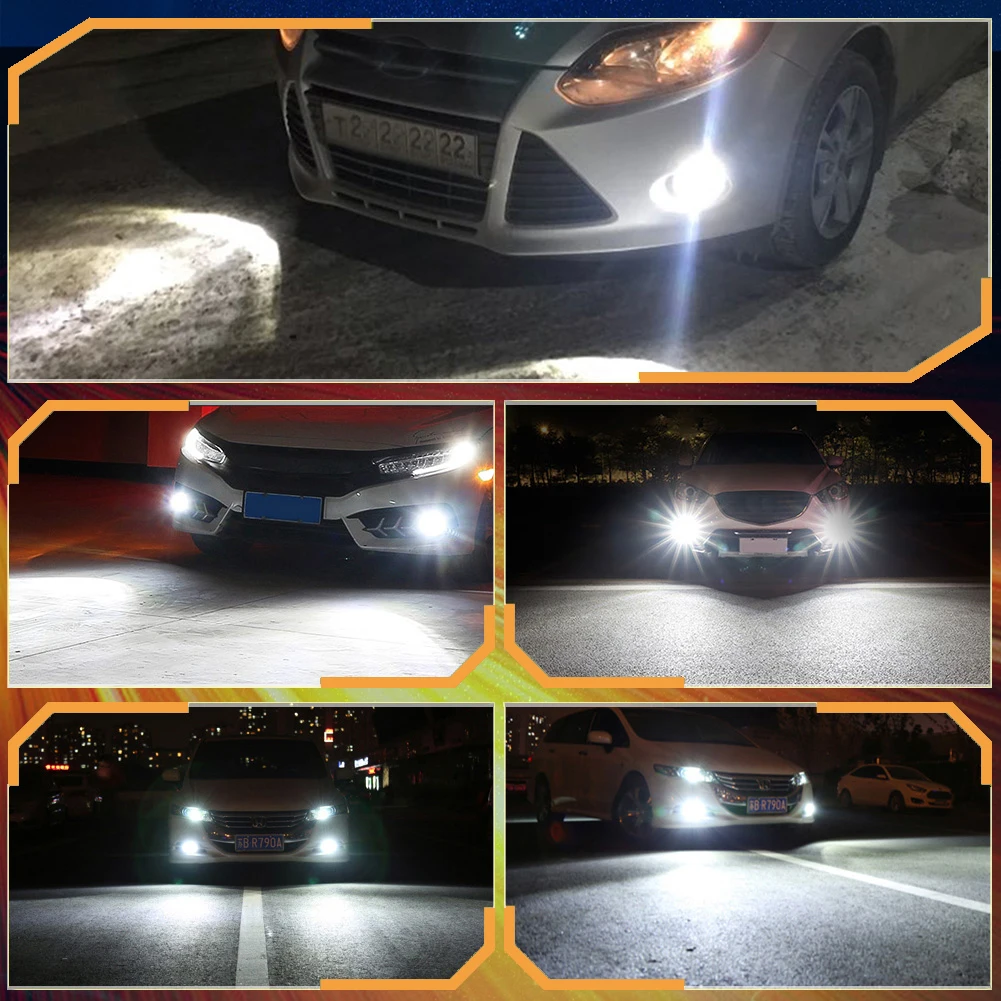 Luz LED antiniebla para coche, faro Turbo de 100 K, diodo de 12V, 9005 W, 30000LM, H4, H7, Canbus, H8, H9, H11, 9012, HB3, Hir2, 9003, HB2, 6000