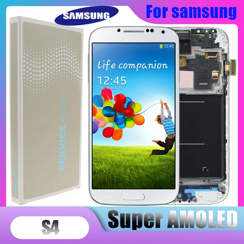 Original Super Amoled S4 Lcd For Samsung Galaxy S4 Gti9505 I9500 I9505