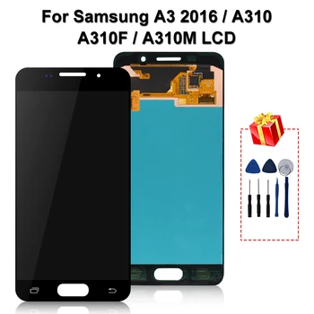 

Original For Samsung Galaxy A3 2016 A310 A310F LCD Display Touch Screen Digitizer Replacement Parts A310 LCD For SM-A310F