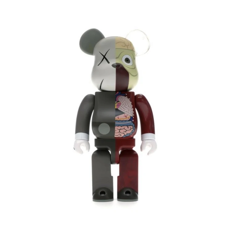 

400% 28cm Bear bricks Kaw s dissection Diamond Wood PVC Action figures Collectable Decoration Original box Christmas present