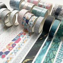 Ensemble de bande adhésive Washi de base Kawaii, 3 pièces/ensemble, bande adhésive décorative mignonne pour Scrapbooking, Journal agenda, papeterie scolaire japonaise