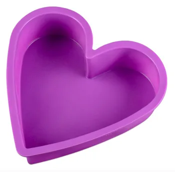 

26.5*25.5*5CM Large heart shaped baking mold Silicone fondant cake chocolate mould bakingwear kitchen diy tools