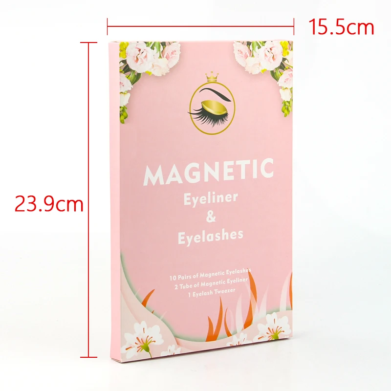 2/3/5/10 Pairs Magnetic Mink Eyelashes soft false eyelashes natural magnetic mink lashes liquid eyeliner tweezer sets makeup fake eyelashes
