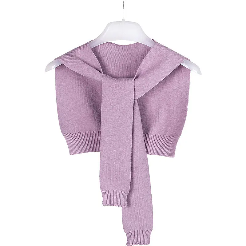Fake Collar Shirt Элегантный женский шифоновый свитер на пуговицах, рубашка с отворотом, ложные съемные воротники, винтажная кружевная хлопковая блузка из органзы с фальшивым воротником, топы - Цвет: Fake Collar Shirt