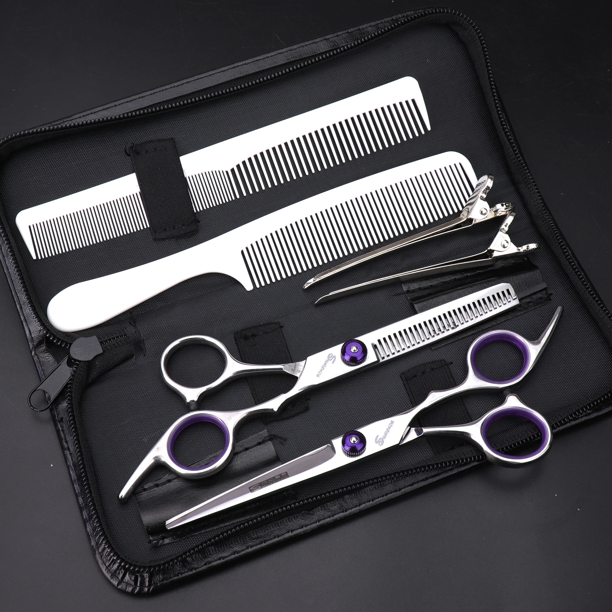 

Sharp Blade 6 Inch Hairdressing Scissors Professional Hair Scissor Set Hair Cutting Scissors Barber Shears Cut Salon