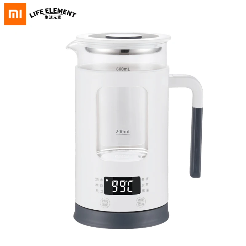 Xiaomi Life Element Health-Care чайник и чайник для напитков программируемая варочная плита мастер 600 мл элемент горшок для здоровья - Цвет: Белый