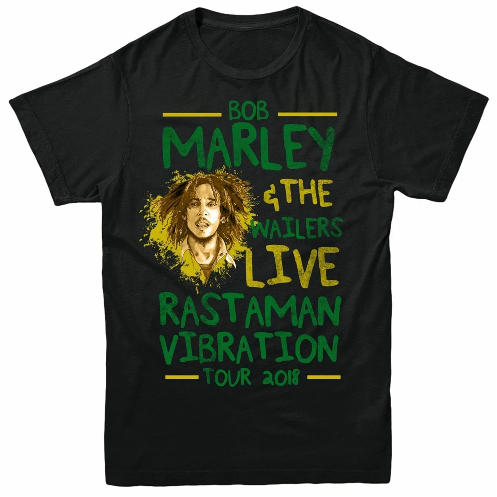 BOB MARLEY футболка для мужчин женщин и Rastaman Vibration Tour The Wailers 2020 топ с принтом размера