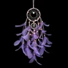 Girl's heart lovely soft girl white feather purple dream catcher dream net room decoration shooting dreamcatcher Wind chime gift ► Photo 3/6