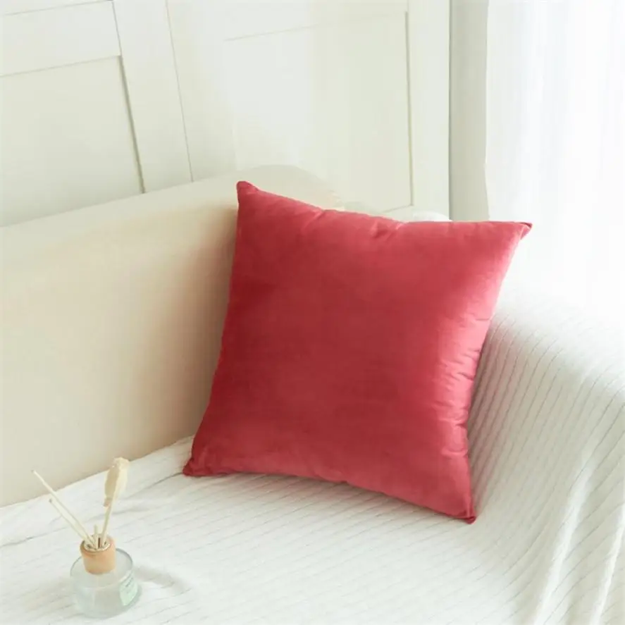 35 1pc Velvet Pillow Sofa Waist Throw Cushion Cover Home Decor Cushion Cover Case home decoration accessories Pillow Cover 30