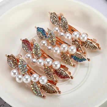 

Fashion Girls Pearl Hairpin For Women Hair Clips Rhinestone Crystal Hair Clip Hair Styling Tool Accessories Hair