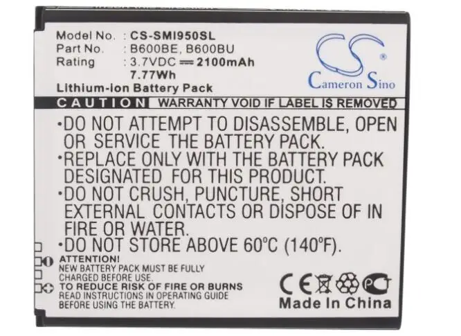 Batteria Cameron Sino 2100Mah Per Samsung Altous Galaxy S 4 Duos Galaxy S Iv Galaxy S Iv Dous Galaxy S Iv Lte Eu Galaxy S4