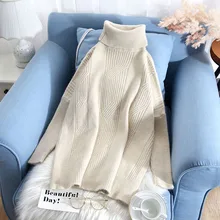#Special Offers solid turtleneck women sweater loose thicken warm 2019 winter new all match lady elegant pulls fashion outwear tops #Special Offers solid turtleneck women sweater loose thicken warm 2019 winter new all match lady elegant pulls fashion outwear tops
