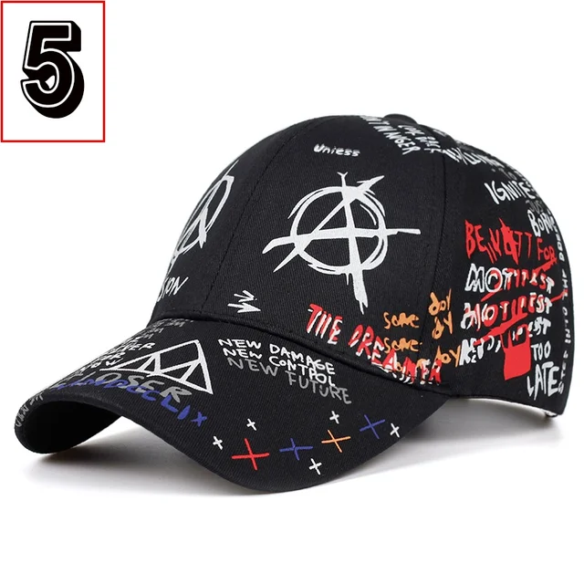 38 Styles Hot Graffiti Baseball Cap Women’s Hat Summer Sun Hat Cotton Men’s Baseball Cap Sports Cap Golf Cap Gorras Hombre 5