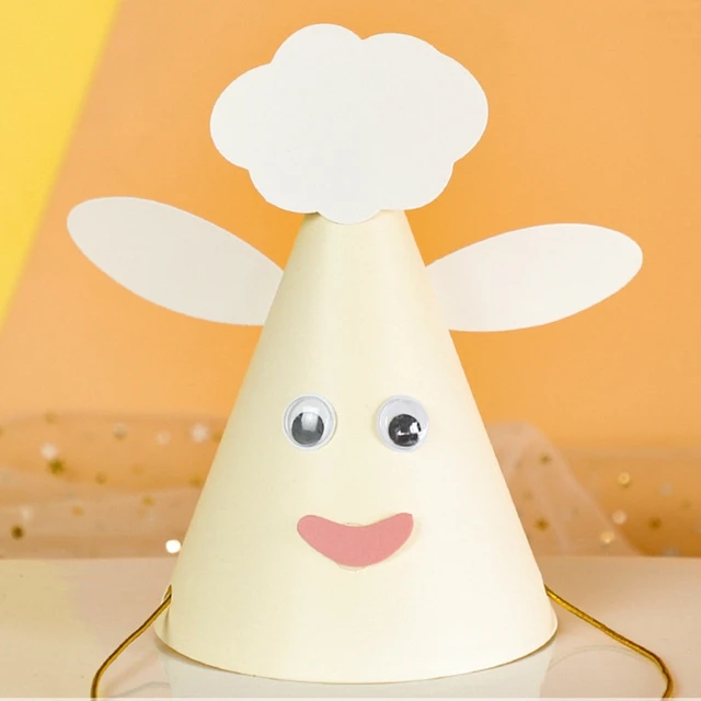 24 Cappellini Festa Compleanno A Tema Animali - Cappelli Di Carta Per Bambini Con Elastici - Foto 3