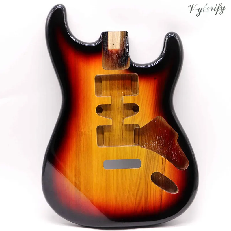 Sunburst Цвет ST электрогитара тело гитара из ясеня аксессуары корпус гитары хорошее