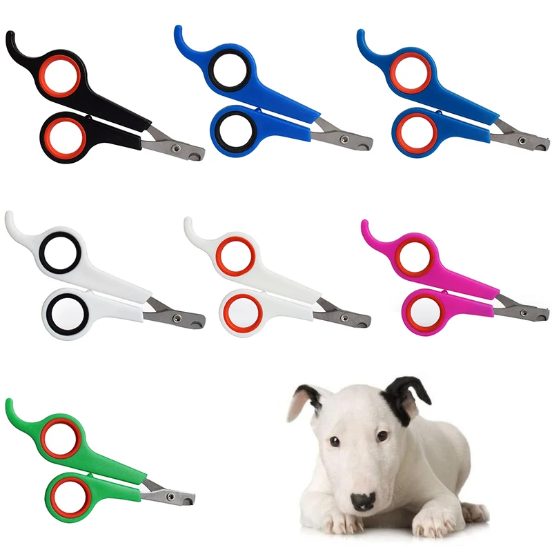 Pet tijeras de uñas Clippers de perro y de gato manicura herramientas accesorios mascota del hogar aseo Trimmer los animales pequeños, suministros para mascotas
