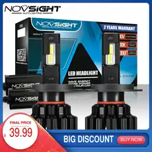 NOVSIGHT 100W Canbus Lampada H4 Salut/Lo Faisceau LED H7 Voiture Phares H11 H8 9005 HB3 9006 HB4 20000LM 12V 6000K LED D'ampoules de Phare