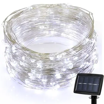 

Solar Copper Wire String Christmas Led Lights Outdoor Garden Waterproof Lawn Party Decorative Lights String