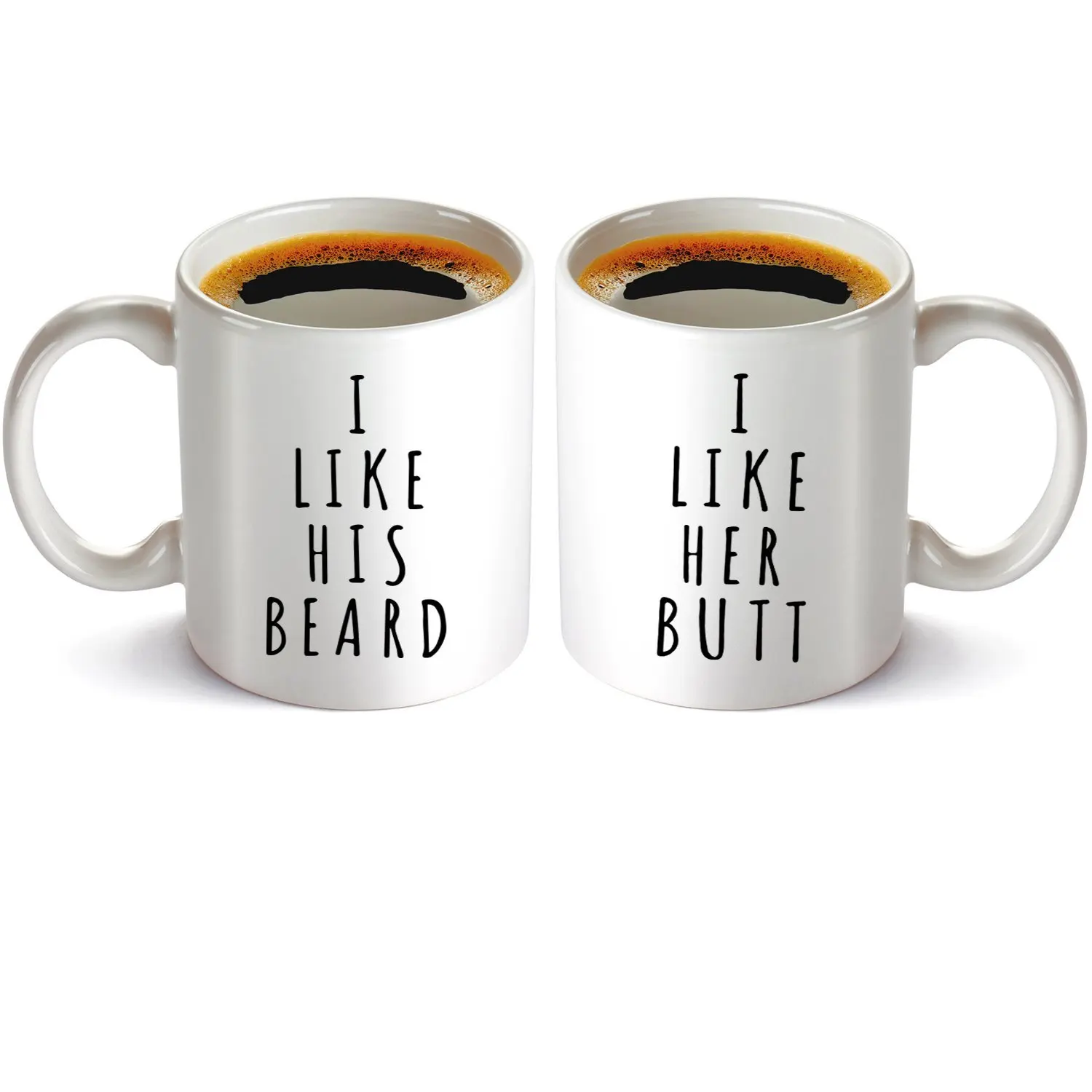 Забавная кружка набор I Like His Beard I Like Her Butt парная кружка