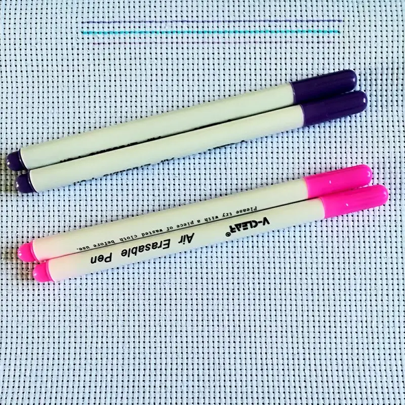 

Fabric Paint Marker Tailor Pen Purple Air Erasable Pen Chaco Ace Pen Markers Pink Textile Marker Fabric Pen Needle DIY Tools