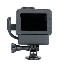 Защитный чехол Ulanzi V2 для Gopro 7, 6, 5, рамка для камеры, крепление для микрофона, адаптер с крышкой для горячего башмака и адаптером для микрофона