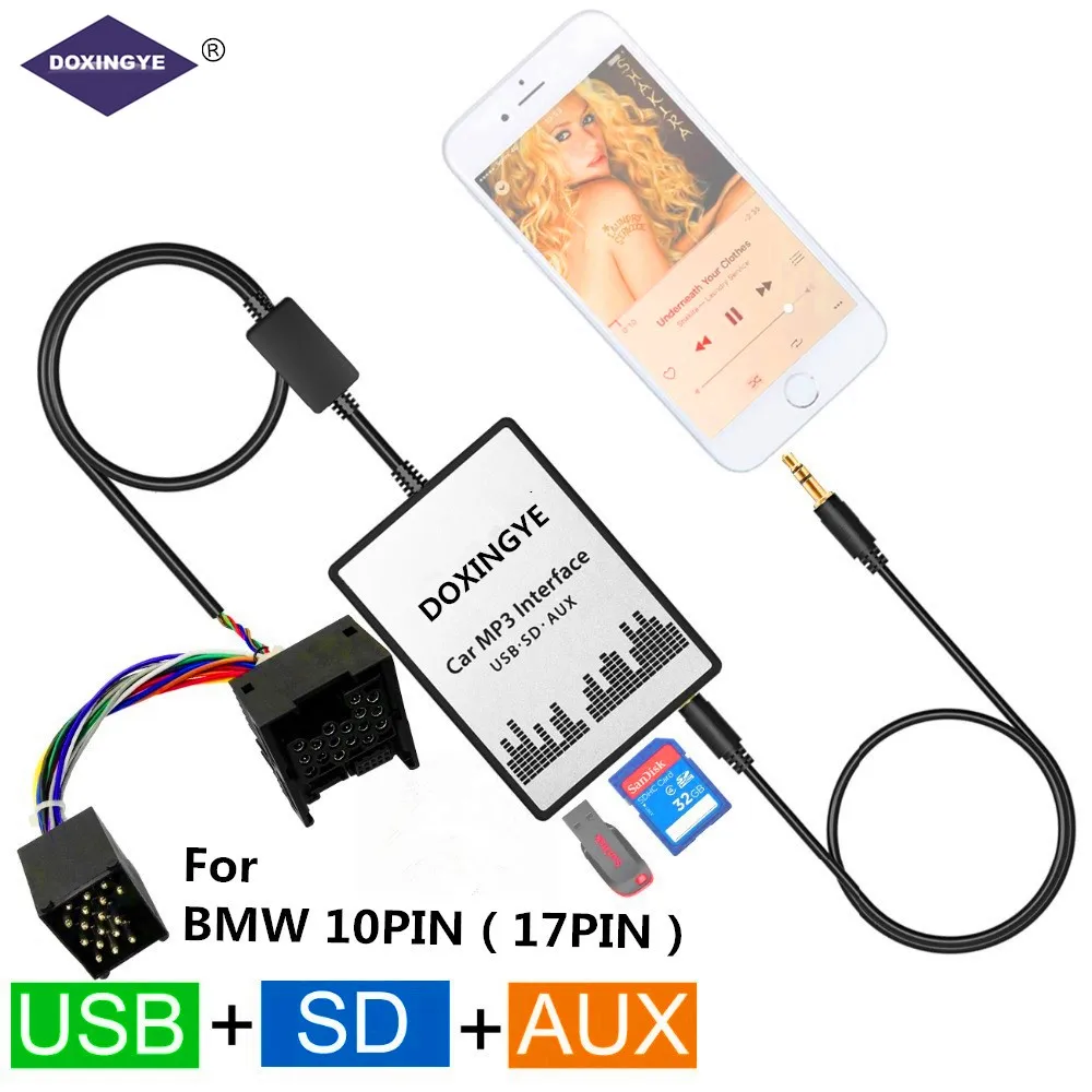 DOXINGYE горячая Распродажа USB SD AUX автомобильный CD адаптер с цифровым изменением MP3