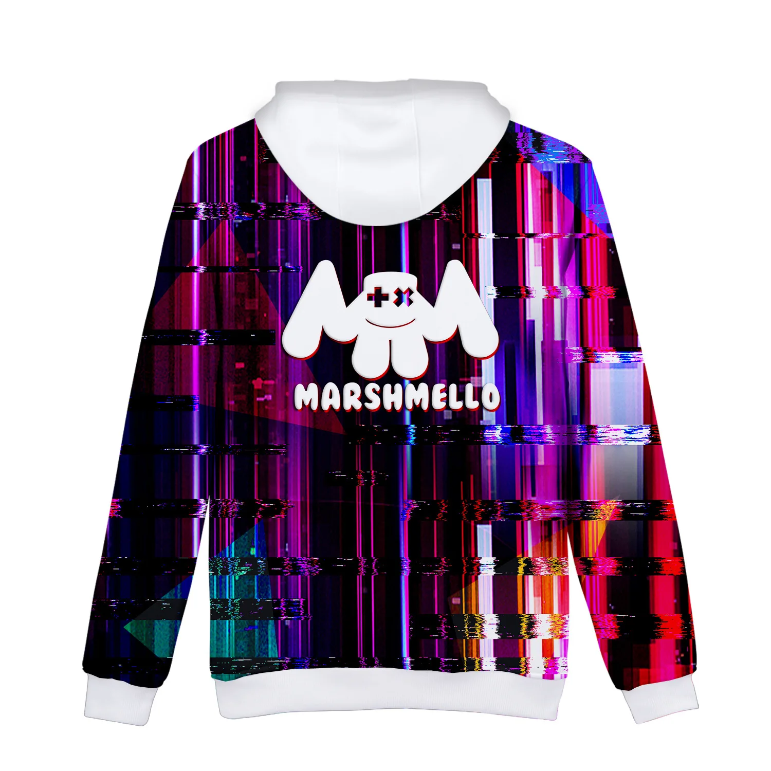 Горячая Sales-3D полноцветная Толстовка Marshmello хлопок конфеты цифровой печати Толстовка Осенняя одежда