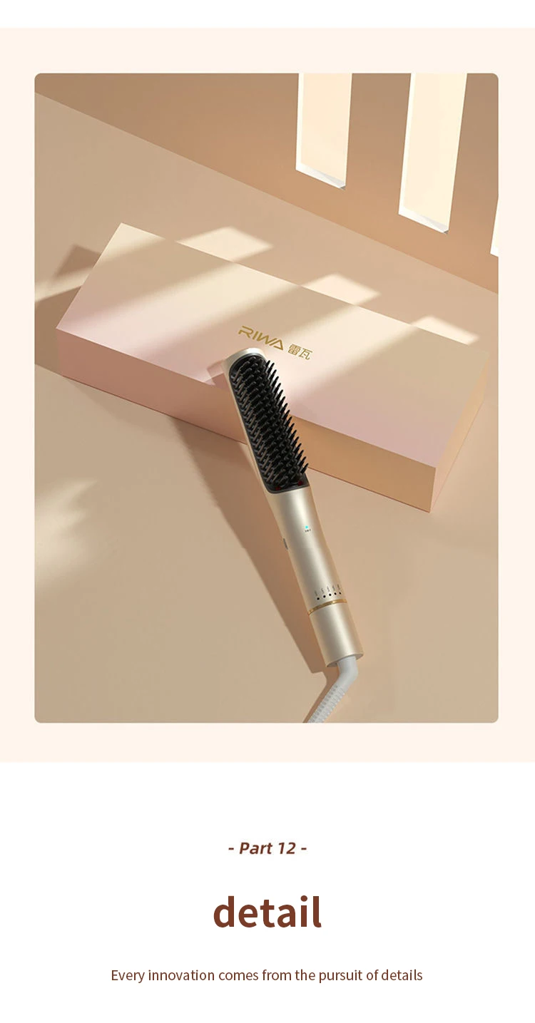 Gadgetoo Youpin Riwa Negative Ion Hair Straightening Comb Electric Hot Comb Brush Gadgetoo Youpin Riwa Negative Ion Hair Straightening Comb Electric Hot Comb Brush