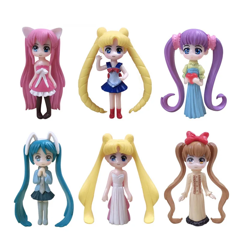 

Six Q-edition Hand-made Cakes and Decorative Dummy Models for Girl Soldiers lol Manual animation