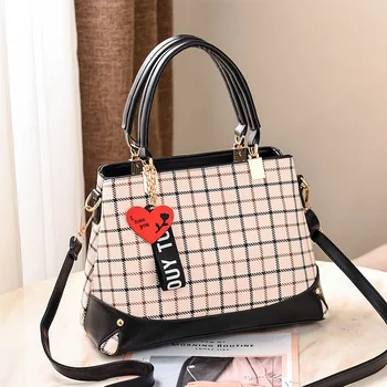 

Spring 2019 New Fashion Handbag PU Leather Women's Bag European and American Big Bag Shoulder Bag Wholesale One Piece