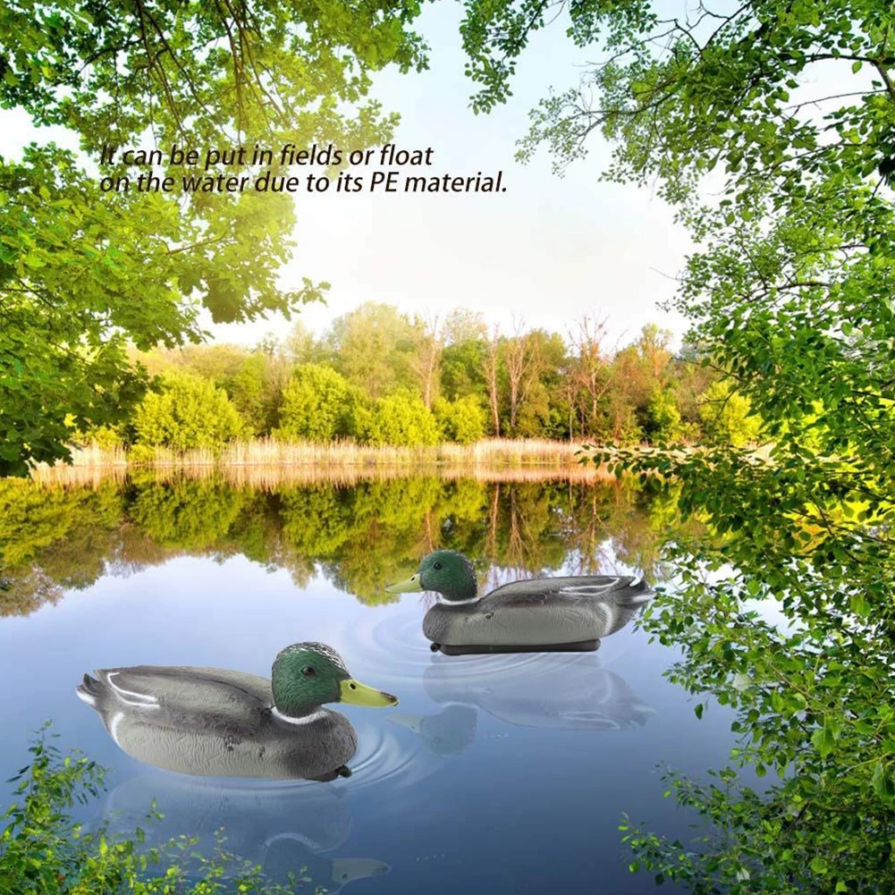 Simulation Hunting Bait Small Toys Durable Ornament Pond Floating Duck For Kids Decoy Garden Decoration Realistic Outdoor