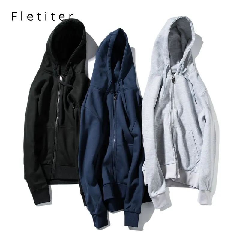

Fletiter Spring Autumn Mens Jackets Hooded Coats Casual Zipper Sweatshirts Male Tracksuit Fashion Jacket Mens Clothing Outerwear