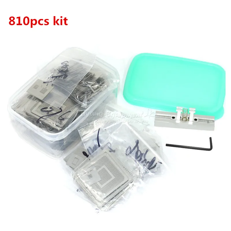 

Bga reballing kit stencil 219pcs 433pcs 640pcs 810pcs for Direct Heating Reballing for bga rework station complete models