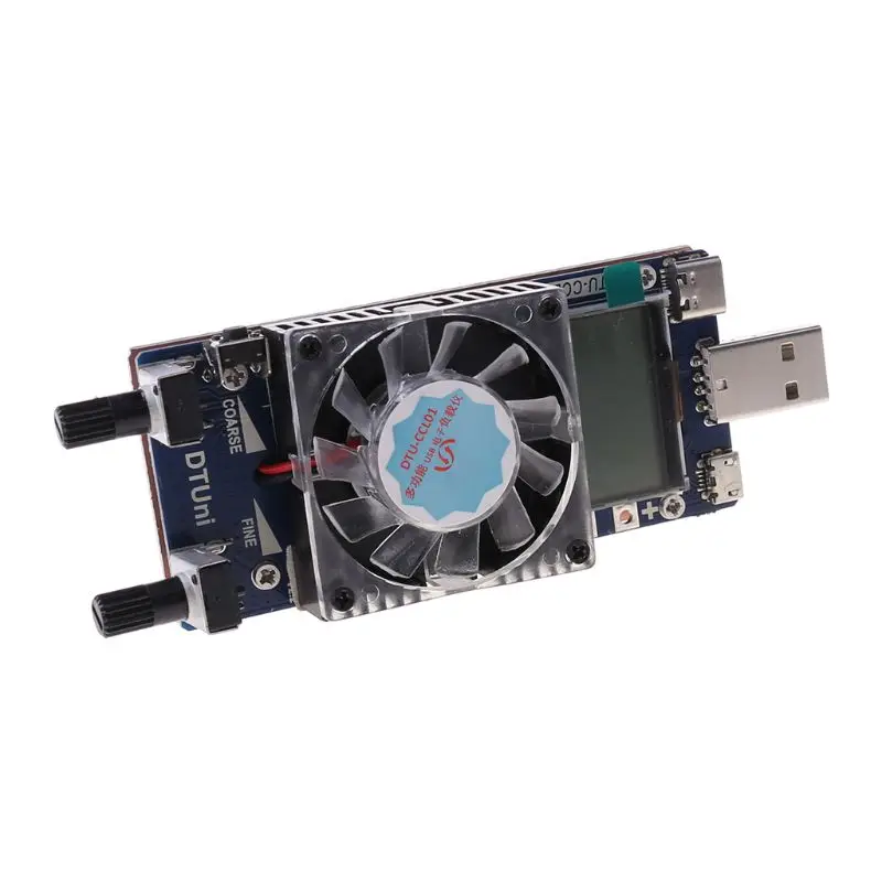 

35W USB Electronic Load Tester Module Constant Current Resistance 0.2A~3A Power Battery Tester MOLC