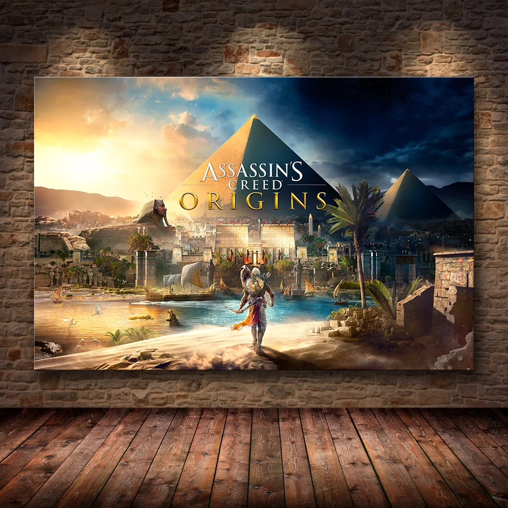 Unframed Плакат Украшение картина Assassin's Creed Odyssey Origins на HD холст картина искусство плакаты и принты