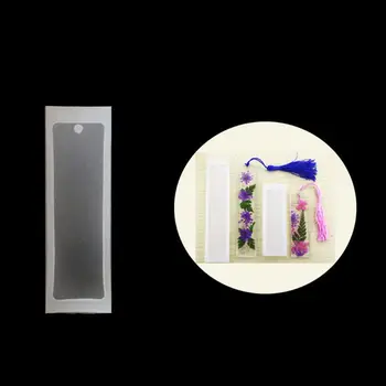 

2Pcs Rectangle Silicone Bookmark Molds Epoxy Resin Jewelry Silicone Molds Kit X7YC