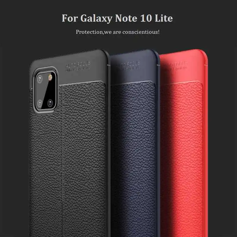

Mokoemi Lichee Pattern Shock Proof Soft Case For Samsung Galaxy Note 10 Lite Phone Case Cover