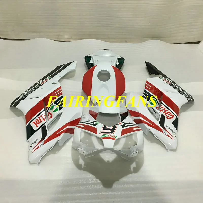 Мотоциклетный вставной обтекатель комплект для HONDA CBR1000RR 04 05 CBR 1000 RR CBR 100RR 2004 2005 белый красный Обтекатели Кузов+ подарки HA31