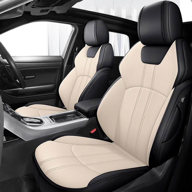 thumbnail image 1 of Fundas de asiento de coche de 5 asientos de cuero Nappa para Hyundai Elantra 2004 2005 2006 2007 2008 2012 2013 2014 2015 2016 2017 2011 accesorio, 1 of 5