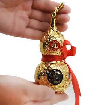 

30pcs Chinese Feng Shui Decorating Tai Chi Wu Lou Hu Lu Miniaturas Copper Alloy Gourd Amulet Home Decoration Accessories Vintage