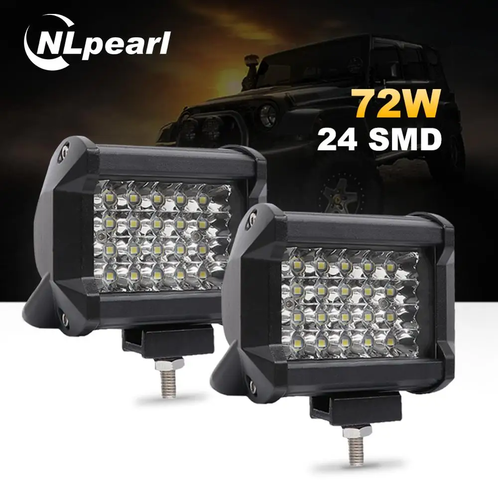 Nlpearl 4 'ƍ'' 72 Вт 60 светильник бар/рабочий 36 светодиодные противотуманные фары
