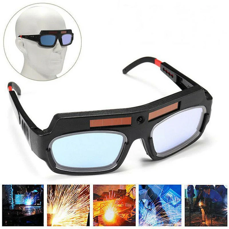 

Auto Darkening Mask Eye Goggles Welding Helmet+PC Protection Film Welding Parts