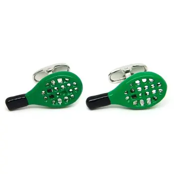

Gemelolandia cufflinks green tennis racket shirt cufflinks mens Original gift