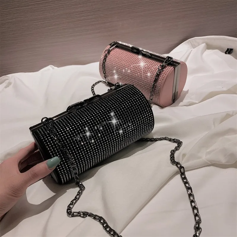 

Luxury Diamonds Evening Bags For Women Designer Bags Brand Women Shoulder Messenger Bags 2019 Fashion Small Chain Purses Sac