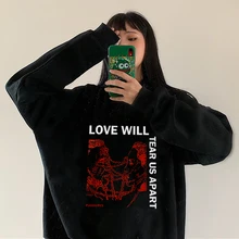 

Streetwear Hoodies Frauen Streetshirt Herbst Langarm Pullover Harajuku Hoodie Nette Druck Sweatshirt Couples Casual Fashion