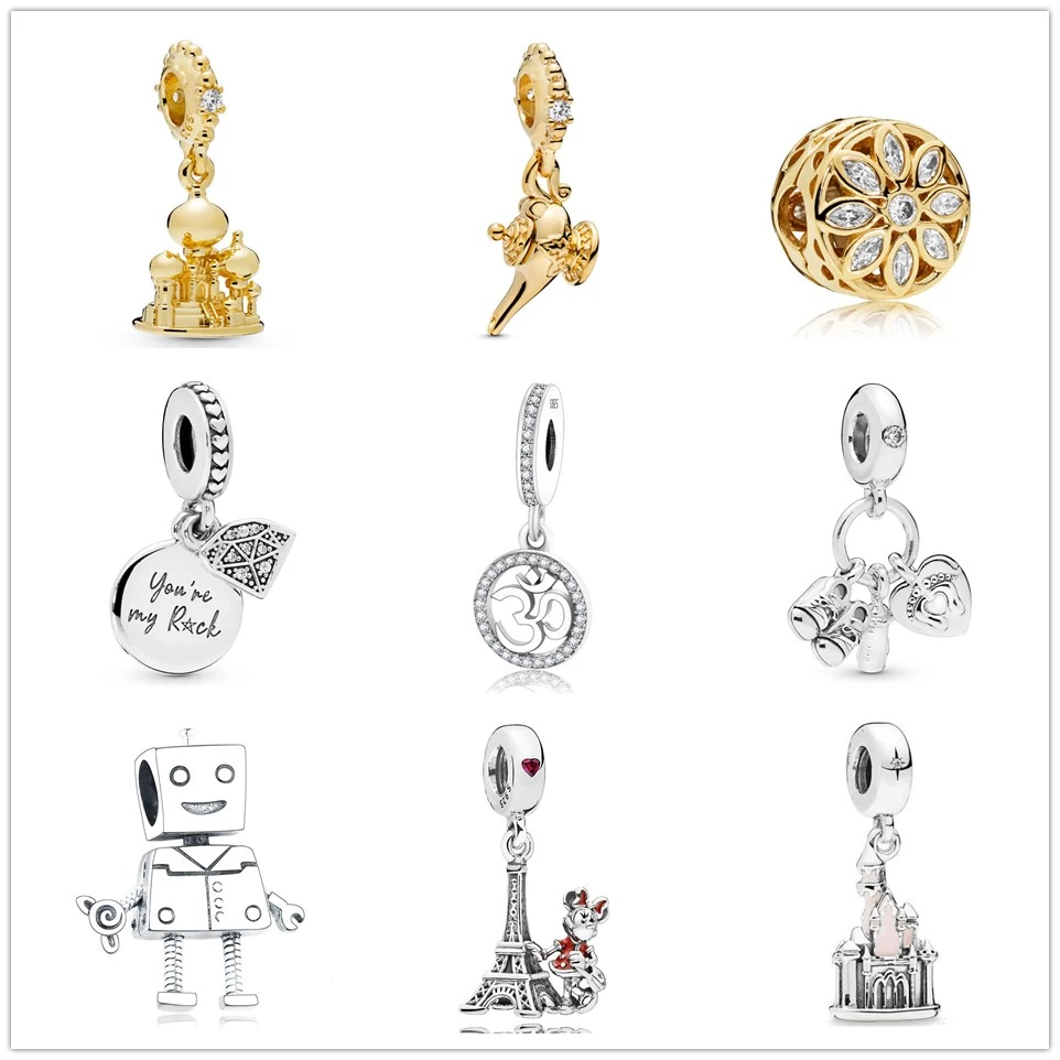 

2019 new Castle Minnie 30 year old Bead fit Original Pandora charms silver 925 Bracelet trinket jewelry for women man DIY making