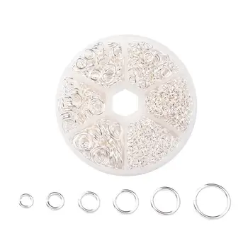 

1600pcs/box Iron Jump Rings 4 5 6 7 8 9 10mm Close but Unsoldered Spilt Rings for DIY Jewelry Accessories Connectors