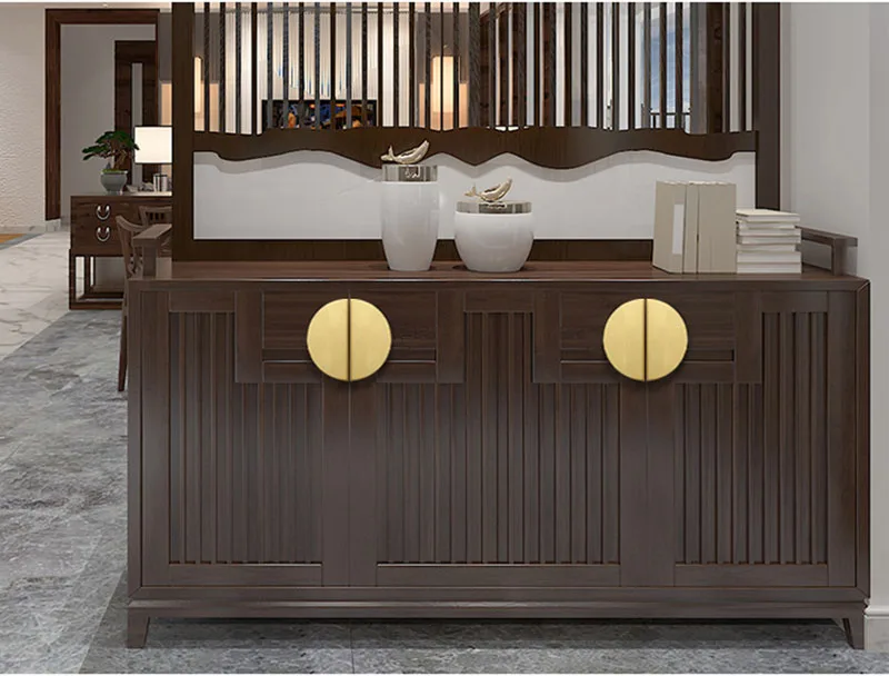 de bronze semi-círculo móveis botões guarda-roupa puxar