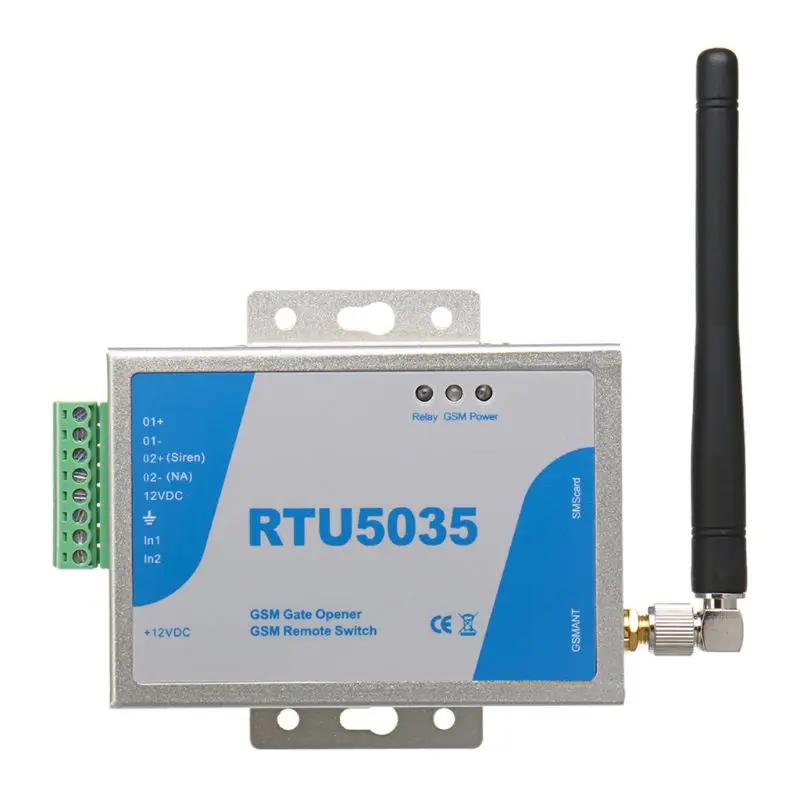 

RTU5035 GSM Gate Opener Relay Switch Wireless Remote Controller with Antenna